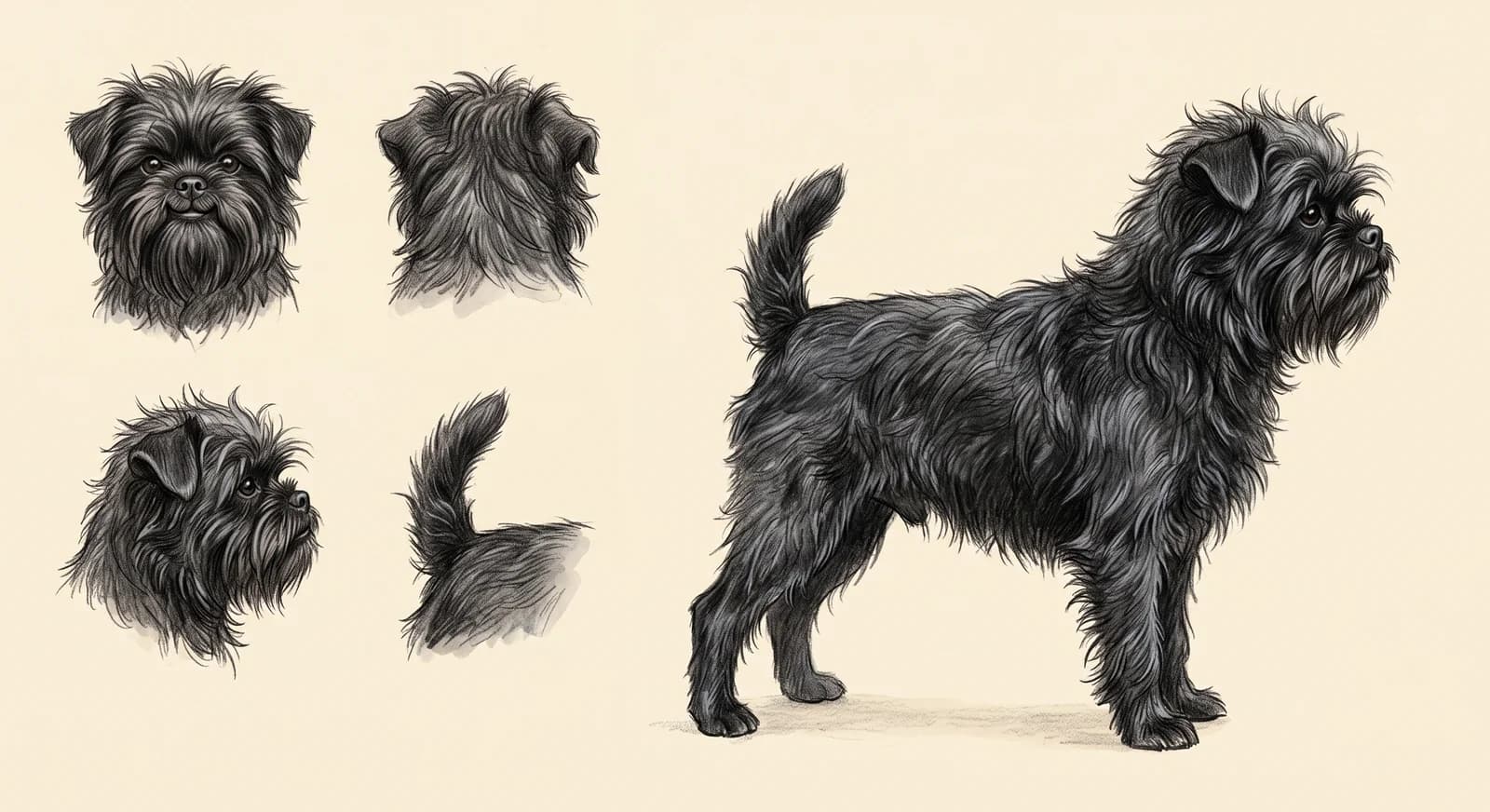 Lámina Affenpinscher