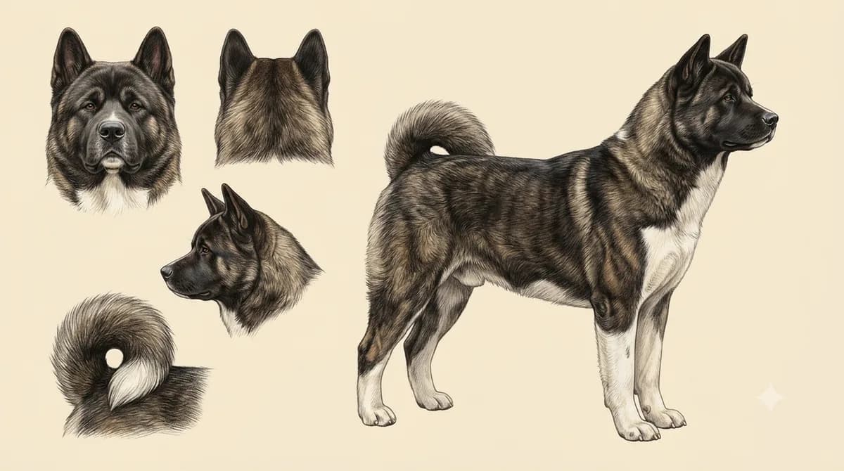 Lámina Akita Americano