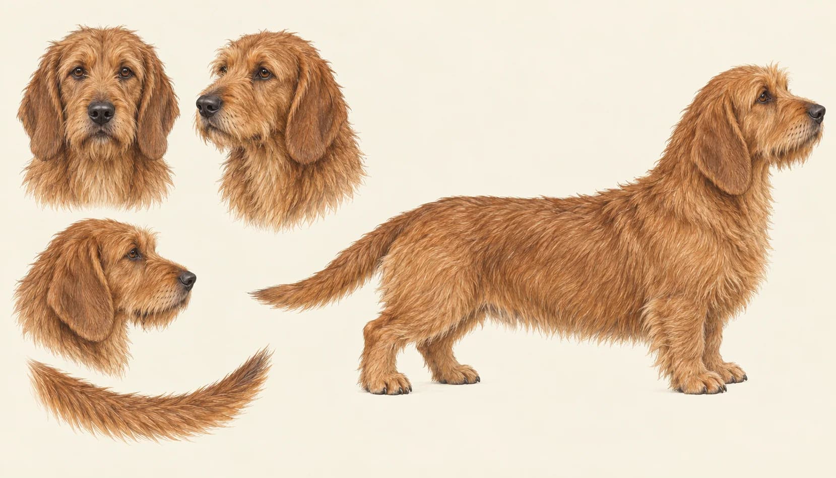 Lámina Basset Fauve de Bretagne
