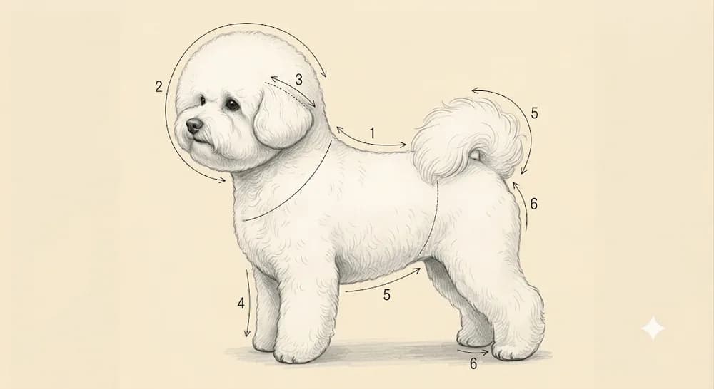 Líneas de corte · Bichón Frisé