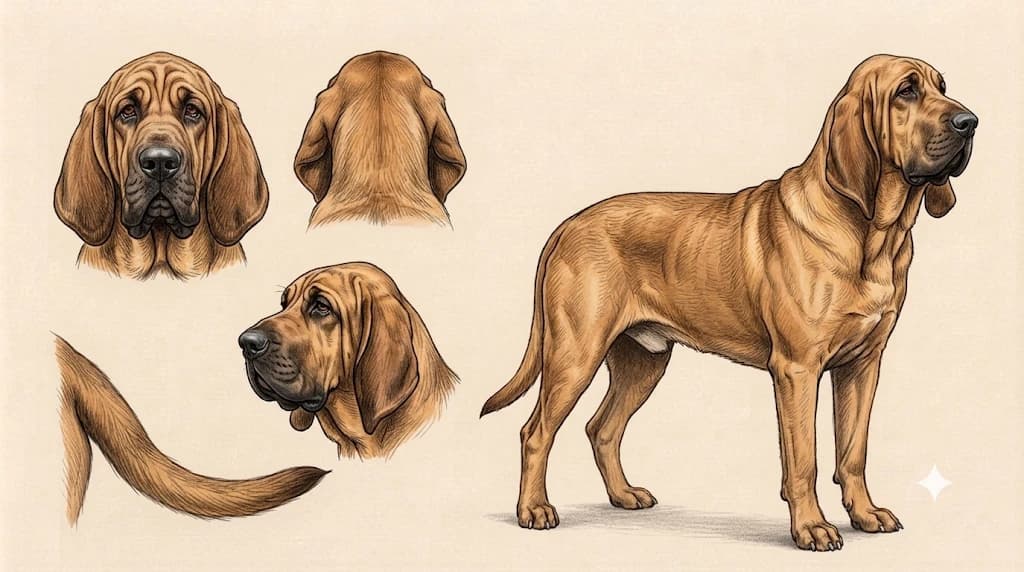 Lámina Bloodhound (Sabueso de San Huberto)
