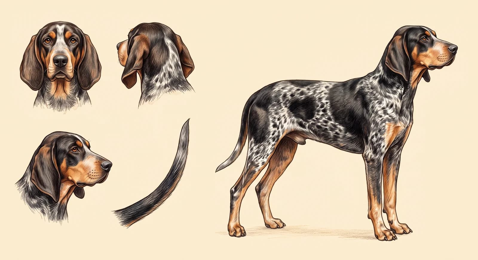 Lámina Bluetick Coonhound