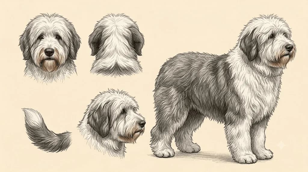 Lámina Bobtail (Old English Sheepdog)