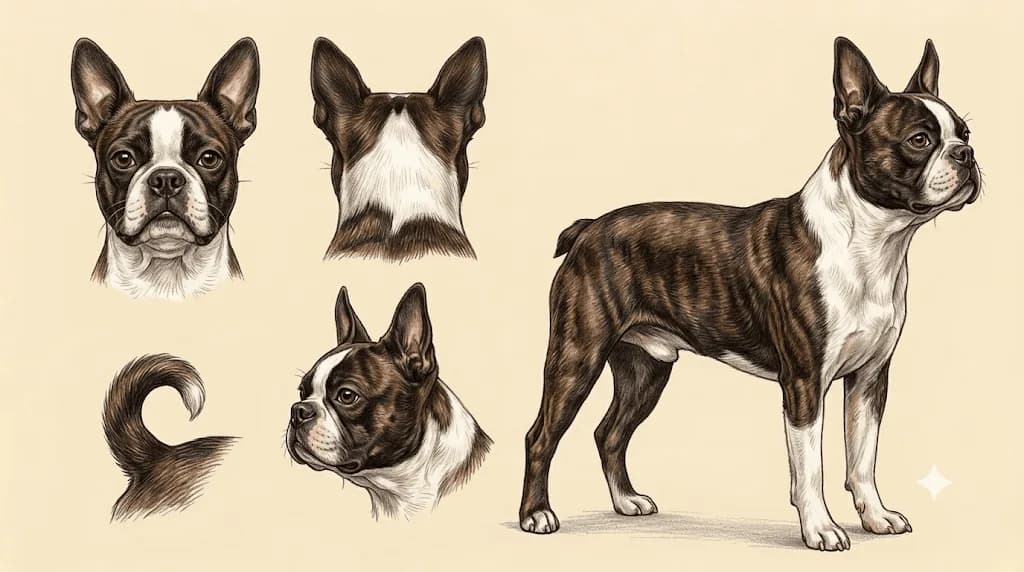 Lámina Boston Terrier