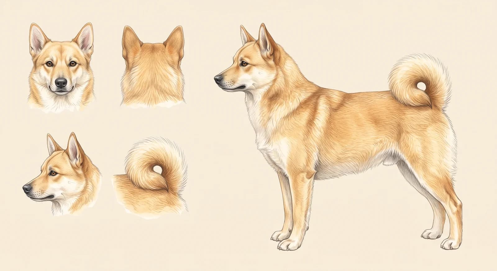 Lámina Buhund Noruego (Norwegian Buhund)