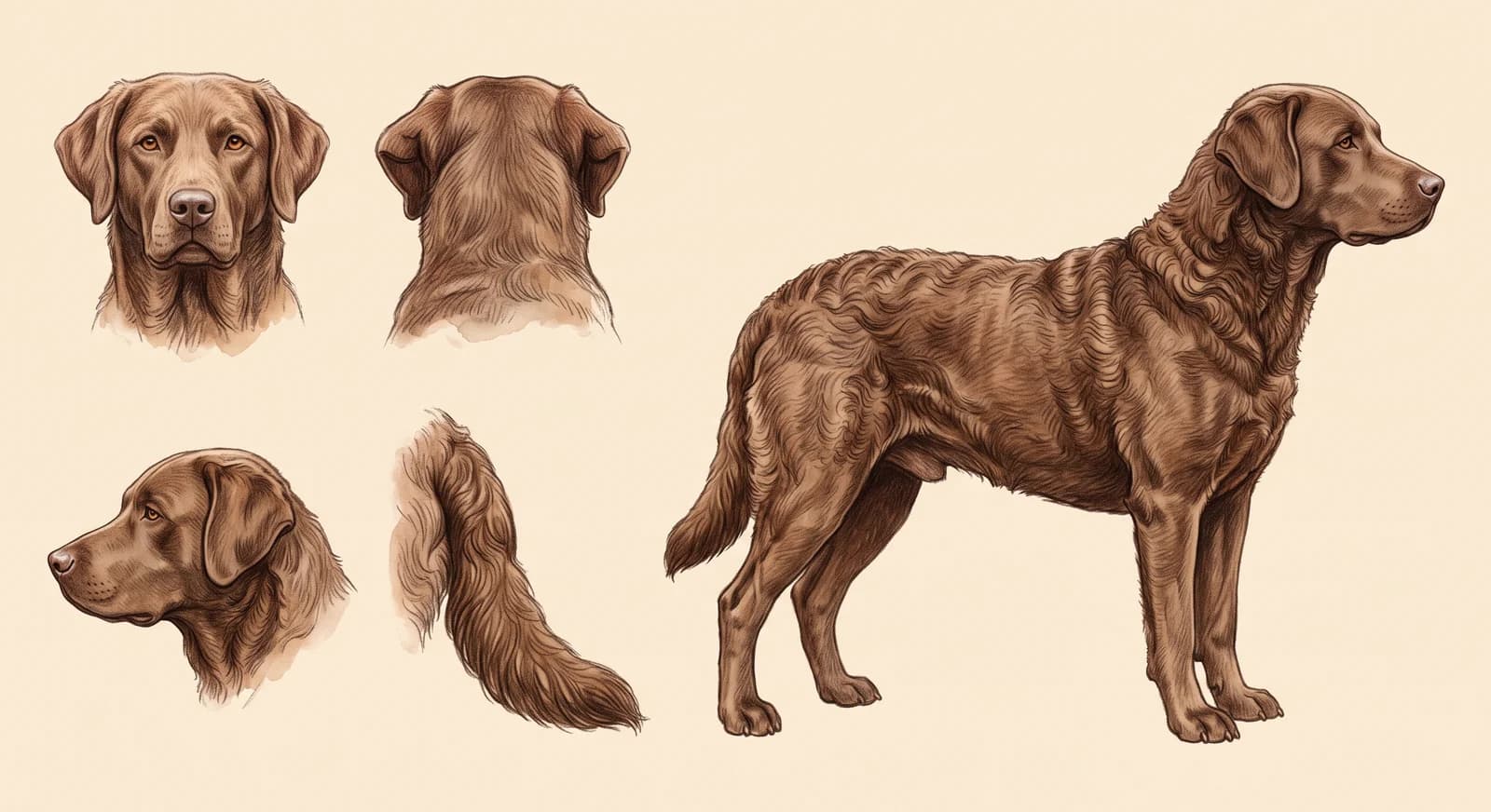 Lámina Chesapeake Bay Retriever