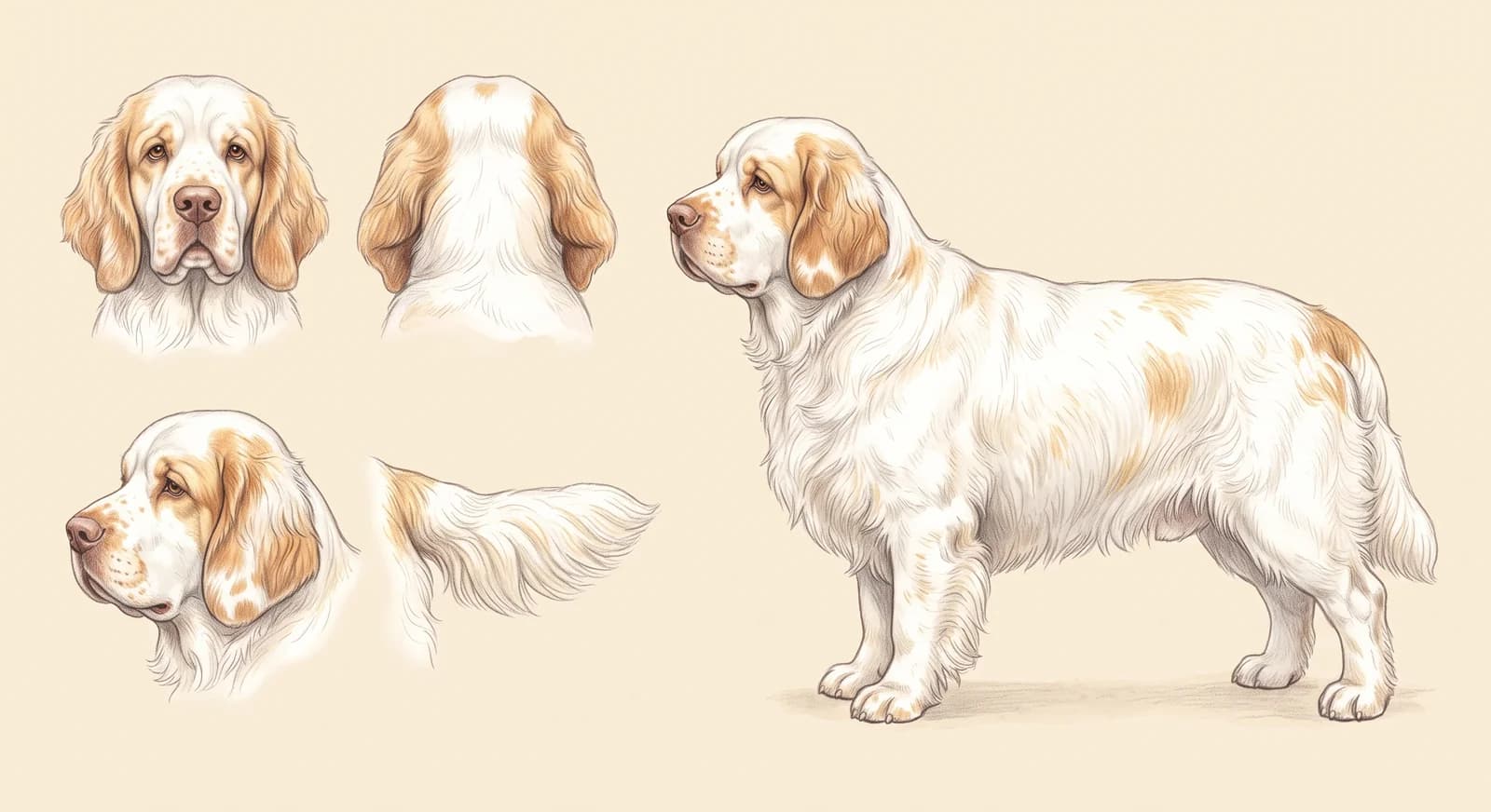 Lámina Clumber Spaniel