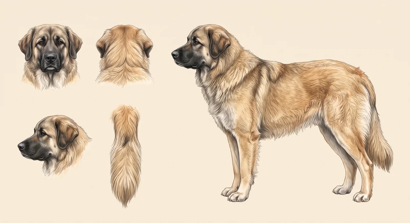 Lámina Perro de la Sierra de Estrela (Estrela Mountain Dog)
