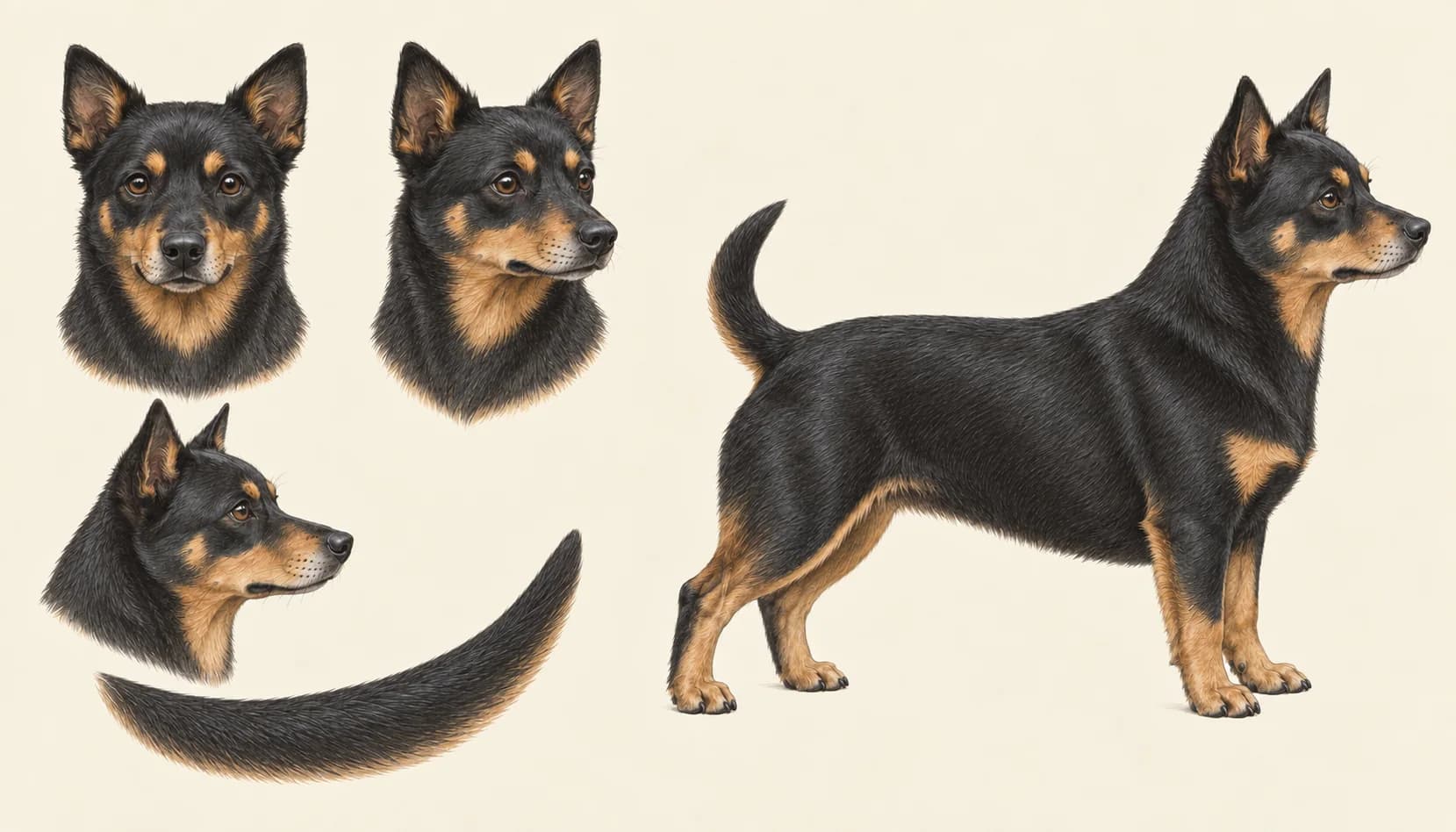 Lámina Lancashire Heeler
