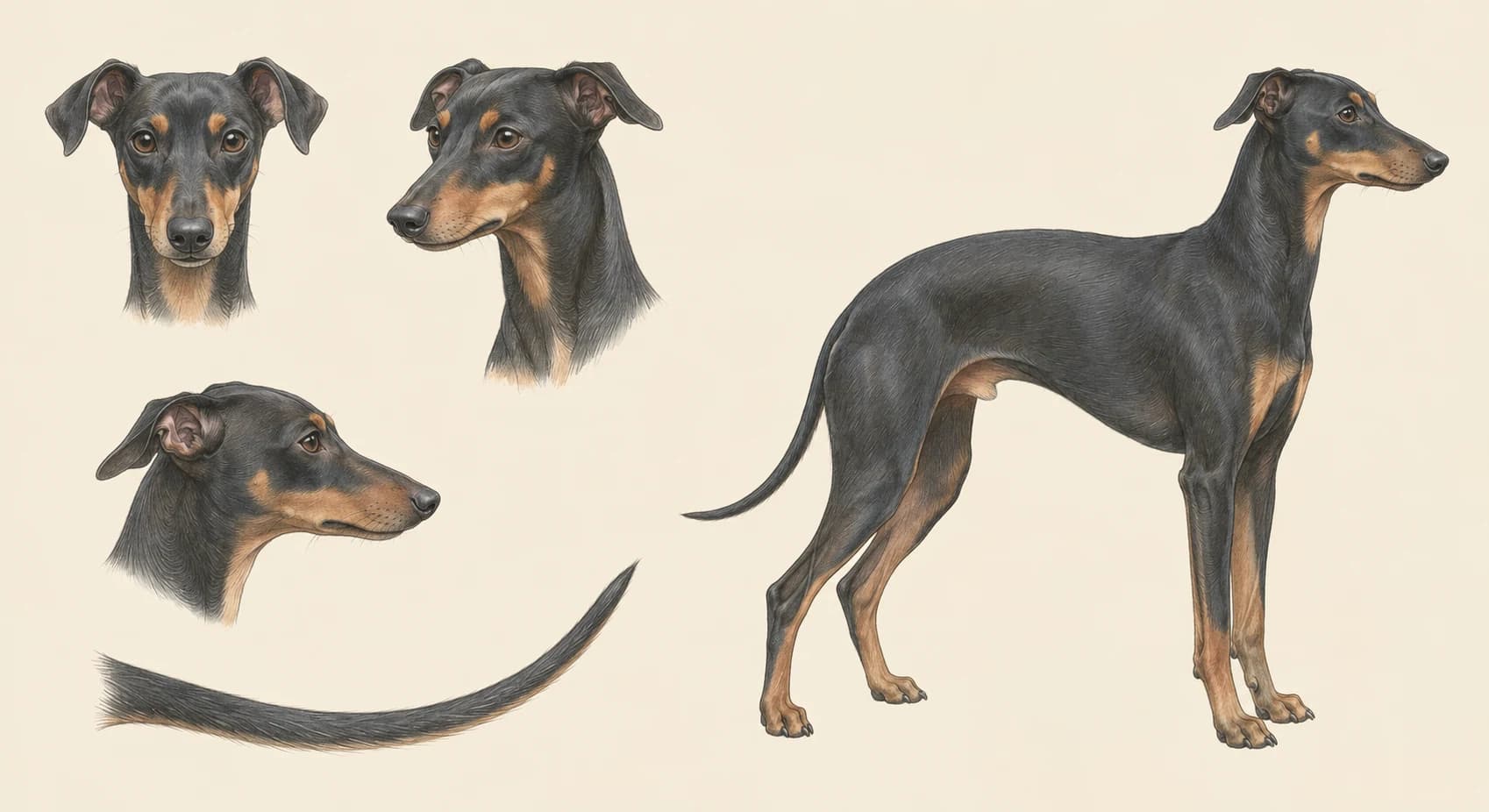 Lámina Manchester Terrier