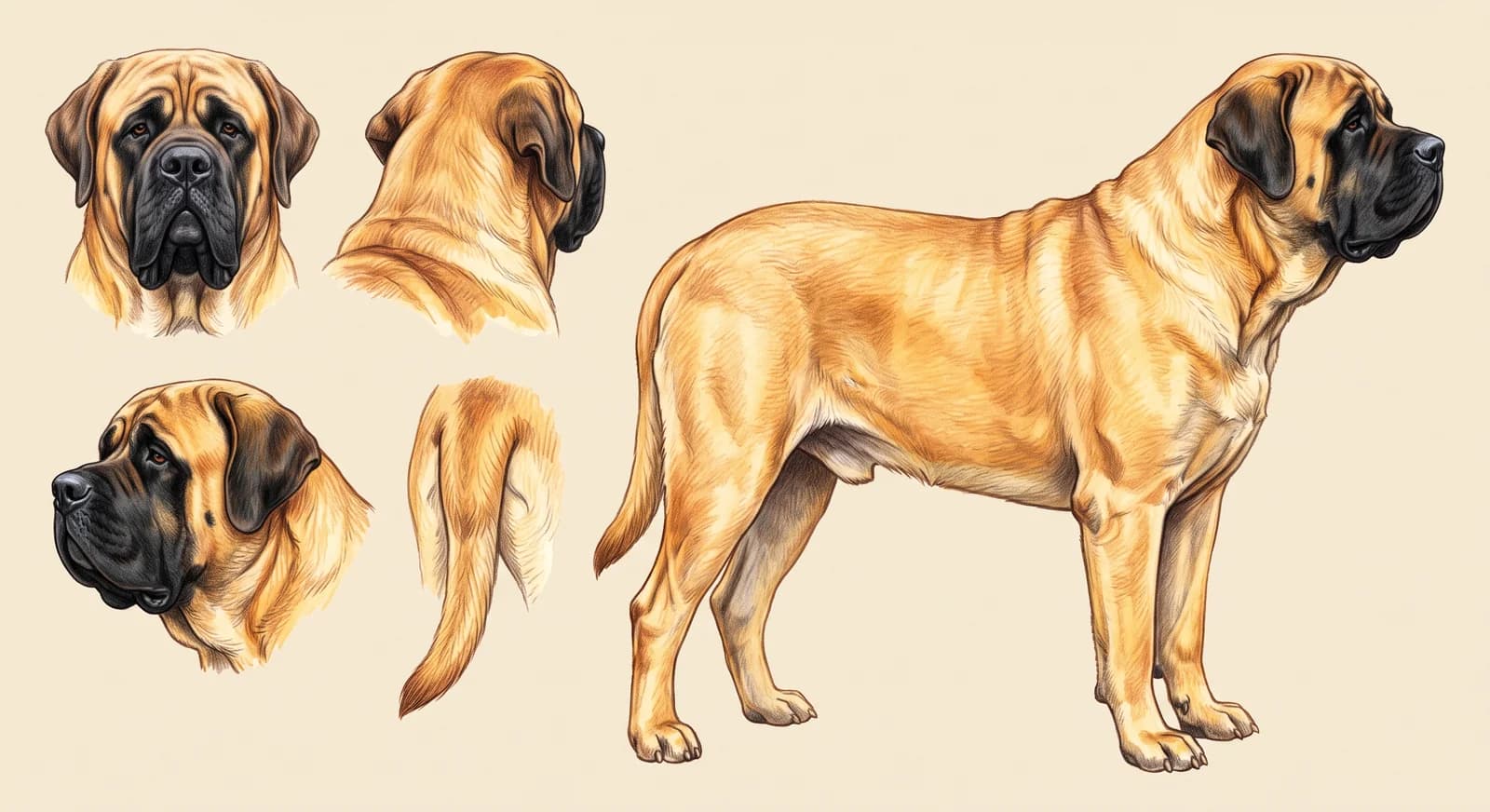 Lámina Mastín Inglés (English Mastiff)