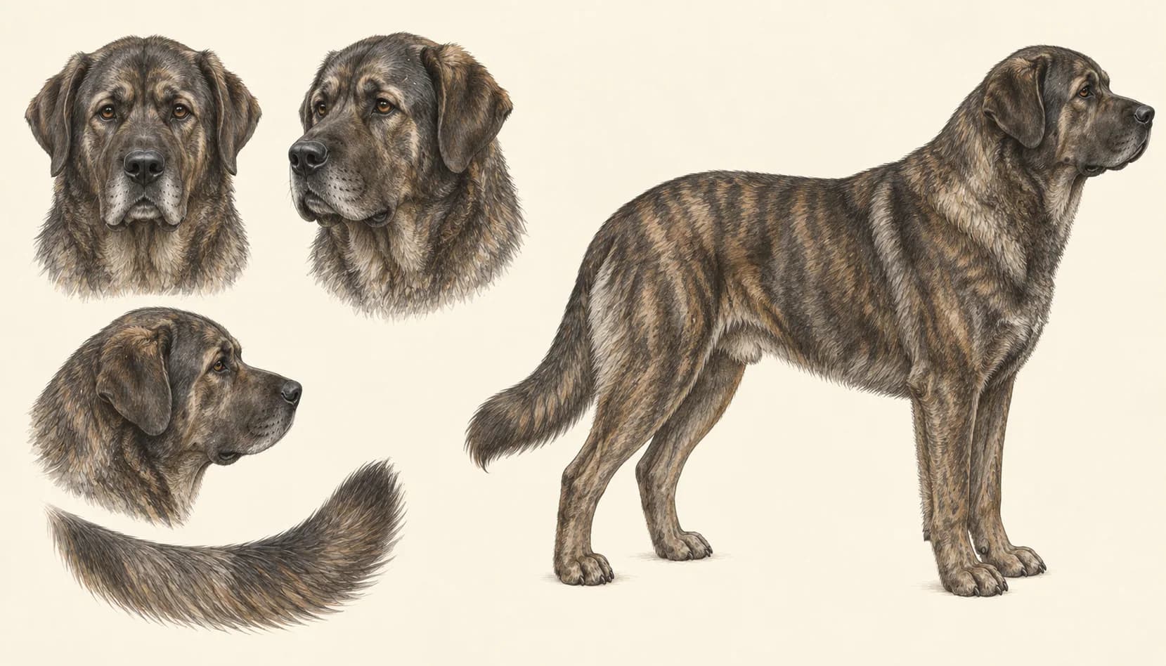 Lámina Perro de Castro Laboreiro