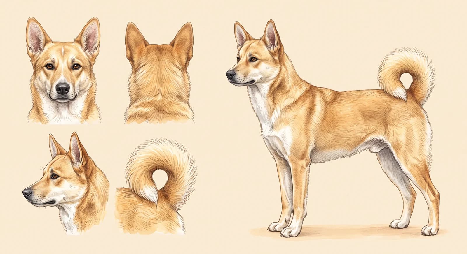 Lámina Perro de Canaán