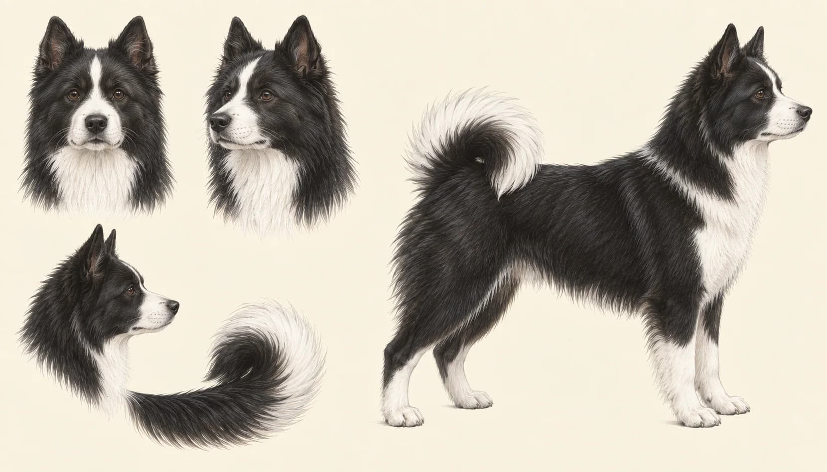 Lámina Perro de Oso de Carelia
