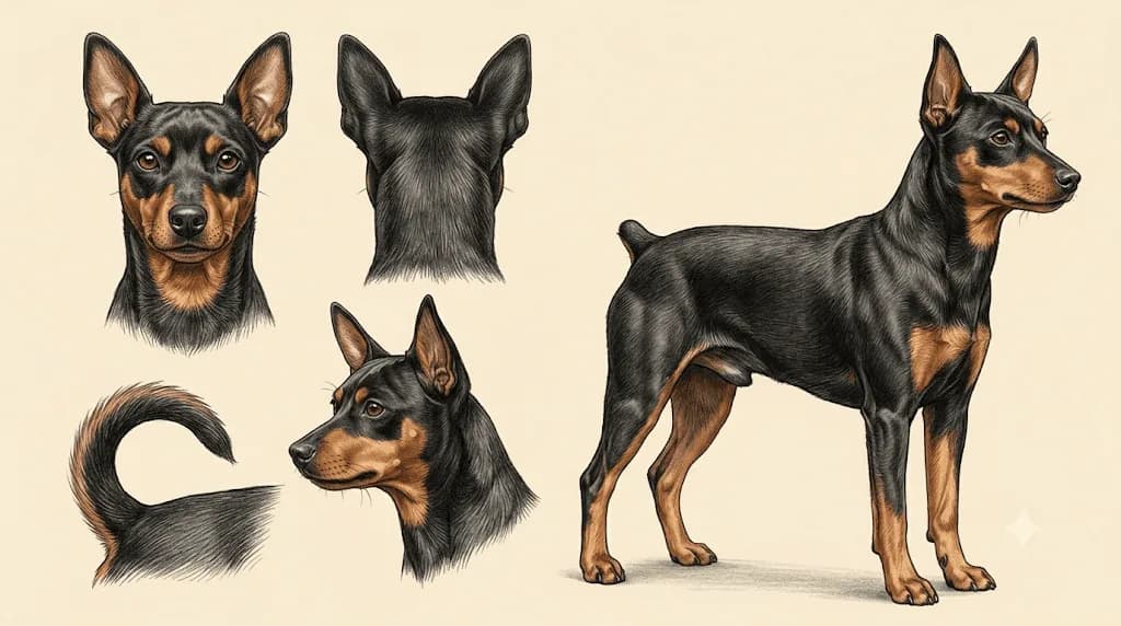 Lámina Pinscher Miniatura (Zwergpinscher)