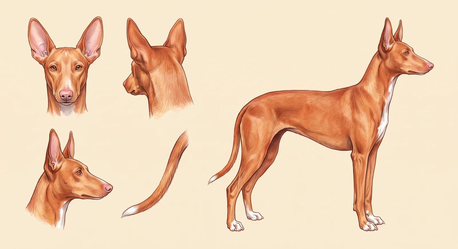 Lámina Podenco Faraón (Pharaoh Hound)