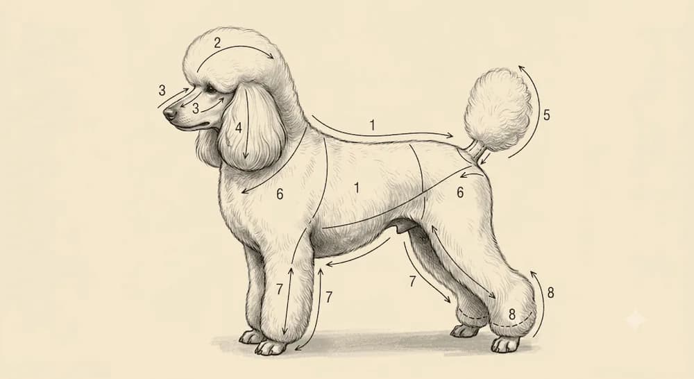 Líneas de corte · Caniche (Poodle)