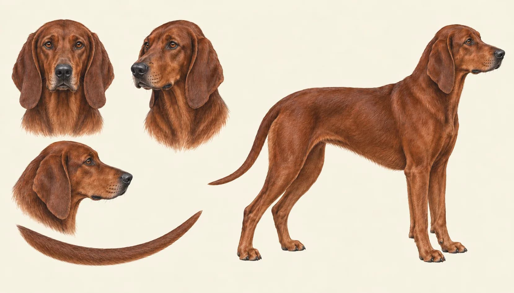 Lámina Redbone Coonhound