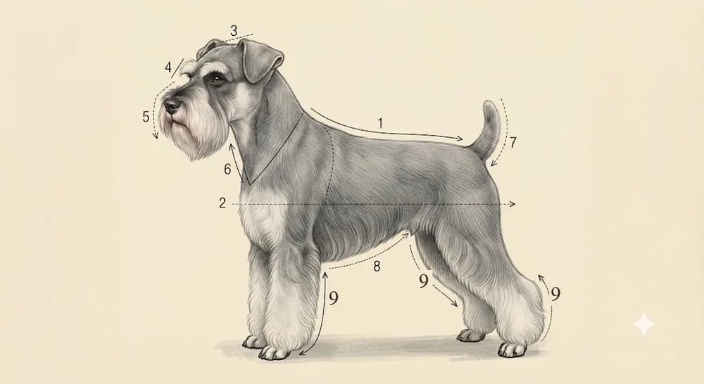 Líneas de corte · Schnauzer