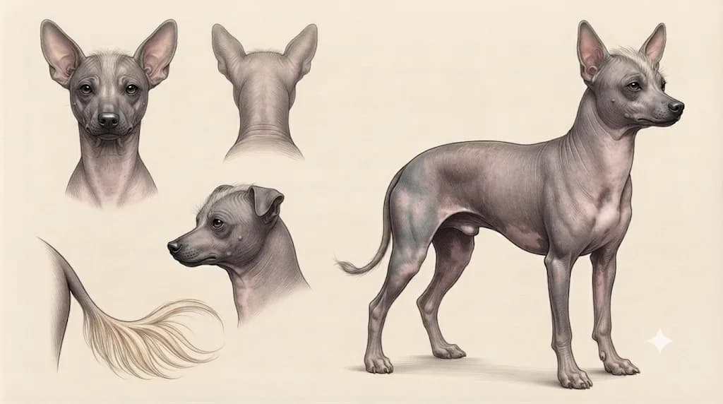Lámina Perro Sin Pelo del Perú