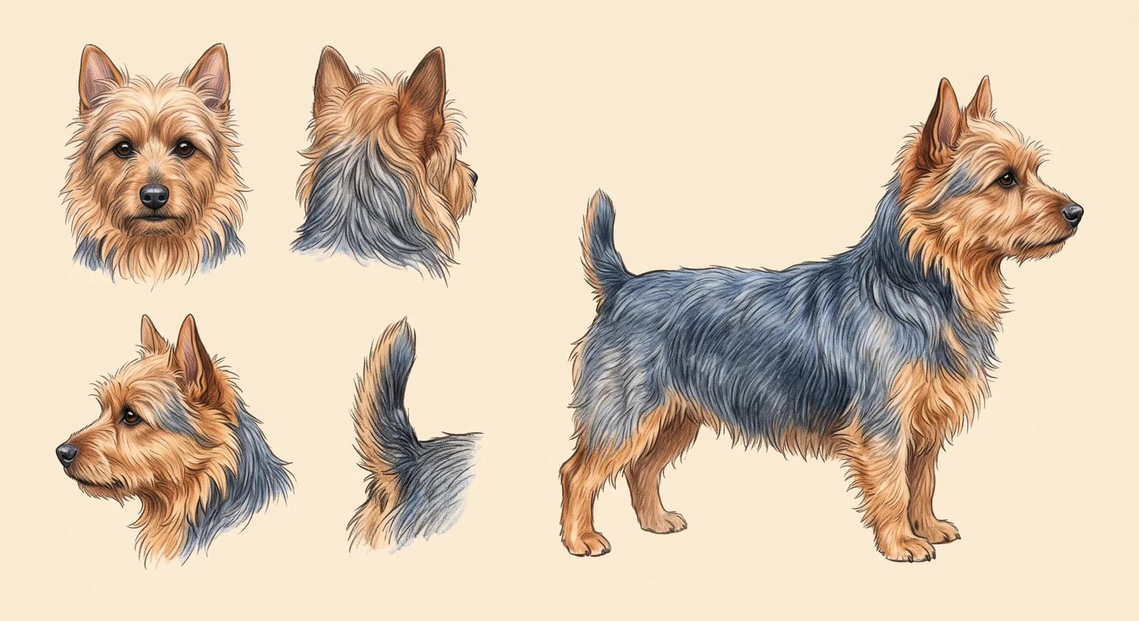 Lámina Terrier Australiano