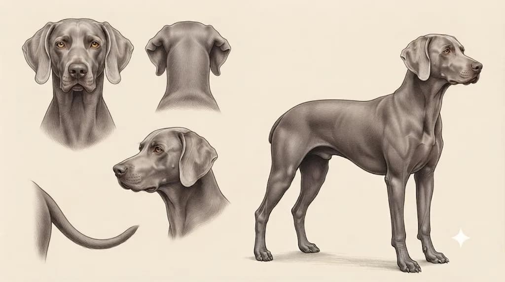 Lámina Weimaraner