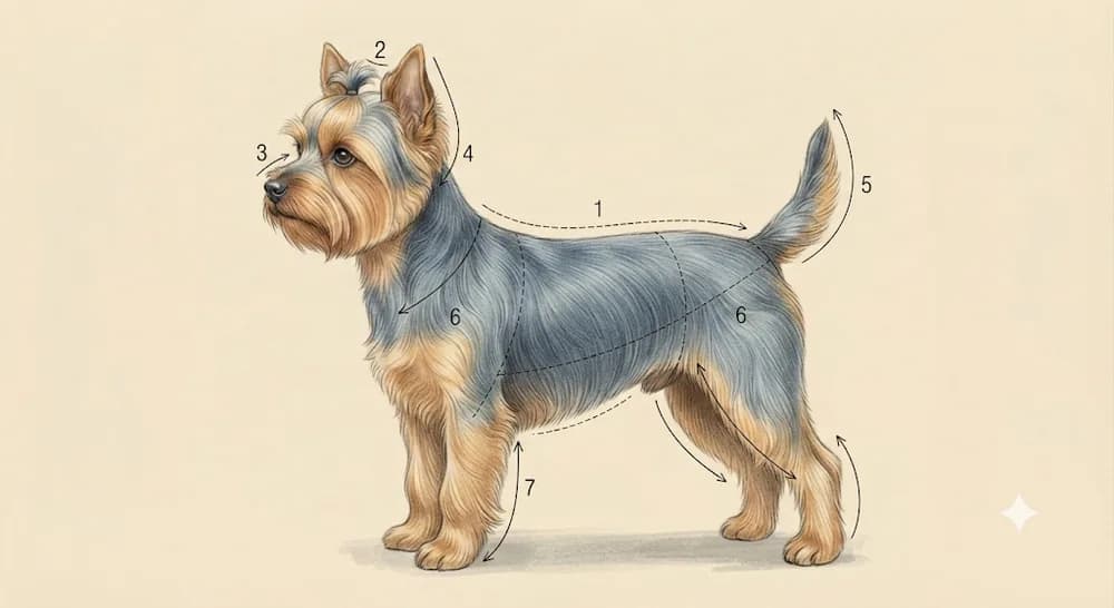 Líneas de corte · Yorkshire Terrier