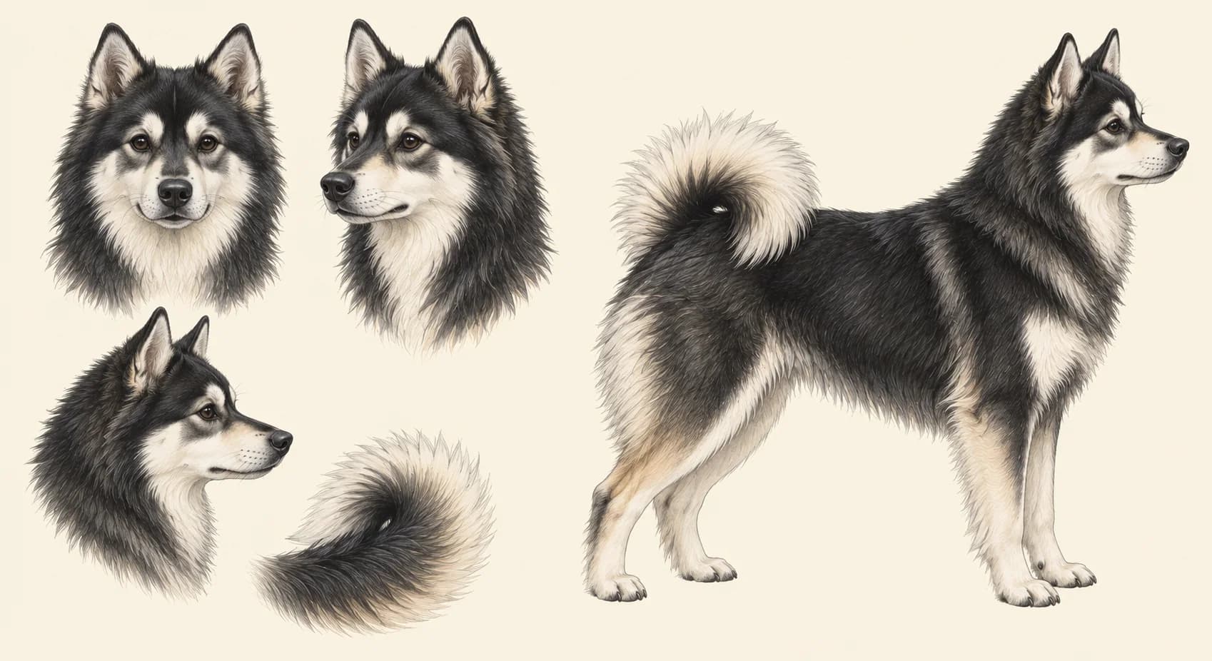 Lámina Alaskan Klee Kai