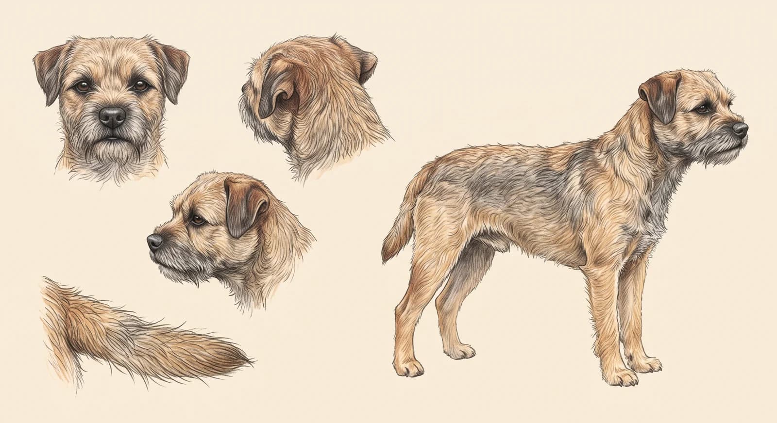 Lámina Border Terrier