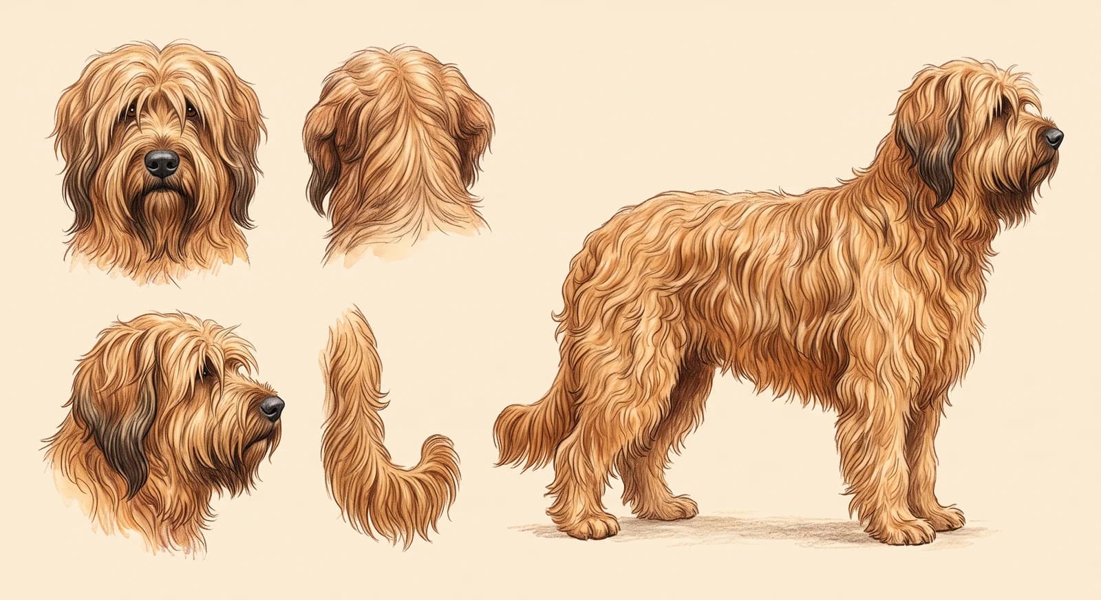 Lámina Briard