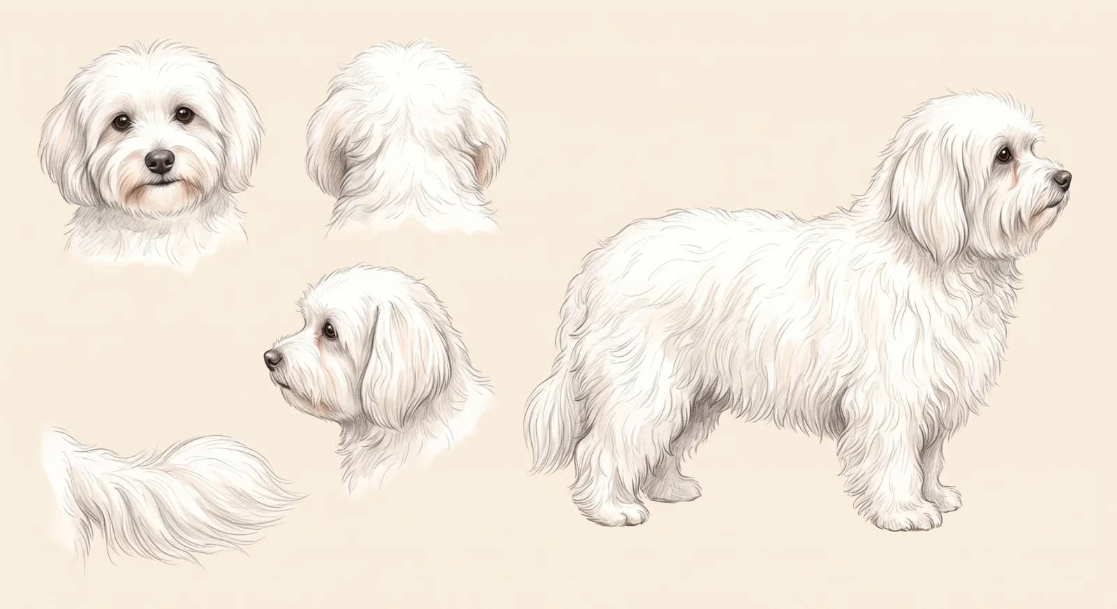 Lámina Coton de Tulear
