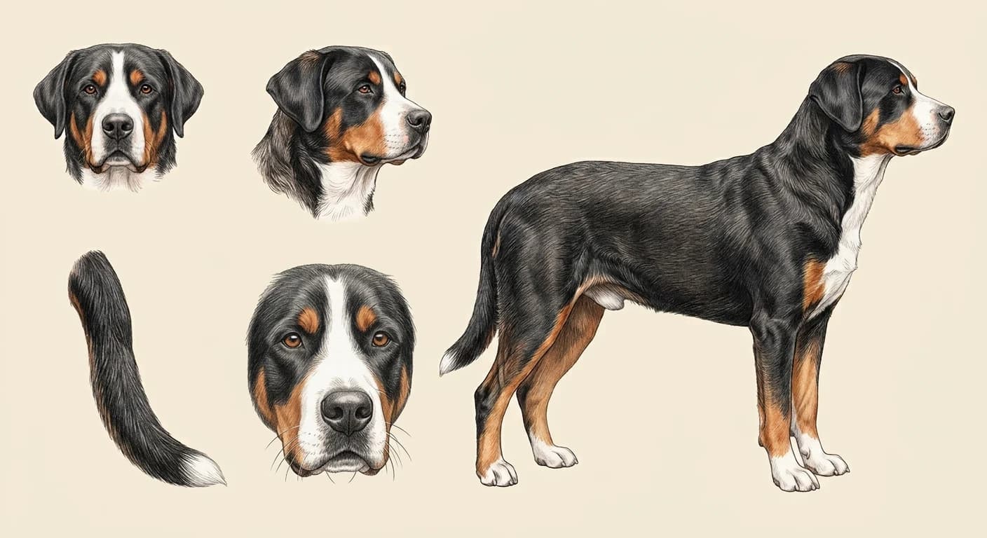 Lámina Gran Boyero Suizo (Greater Swiss Mountain Dog)