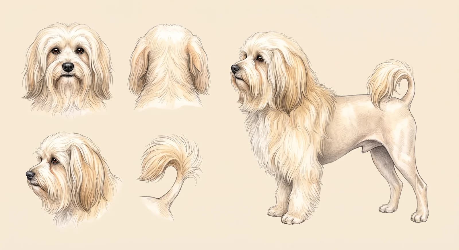 Lámina Löwchen (Perro León)