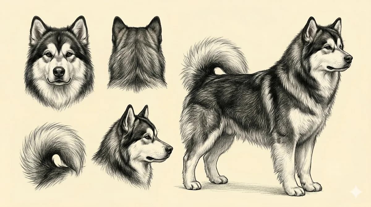 Lámina Alaskan Malamute