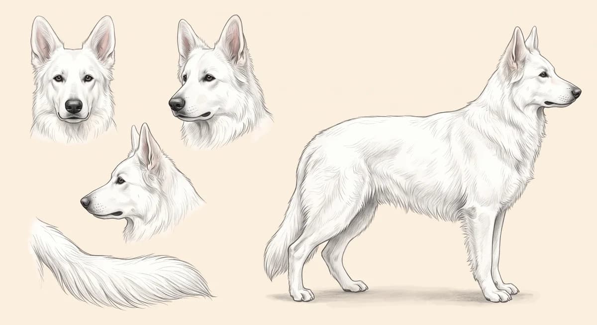 Lámina Pastor Blanco Suizo (Berger Blanc Suisse)