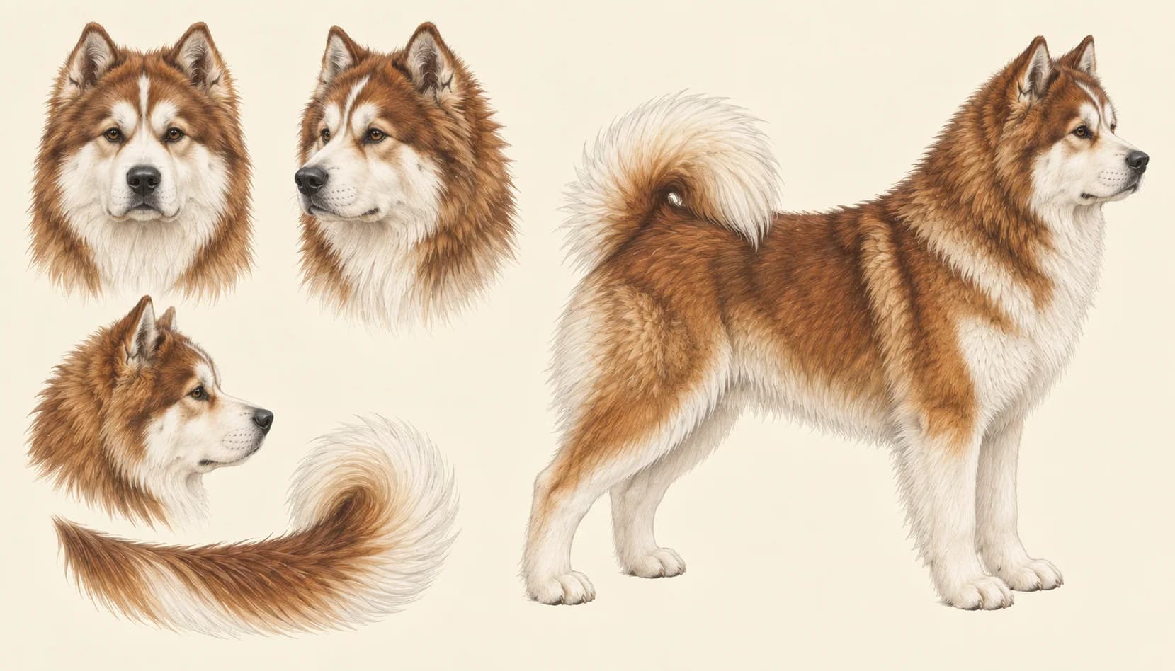 Lámina Perro de Groenlandia