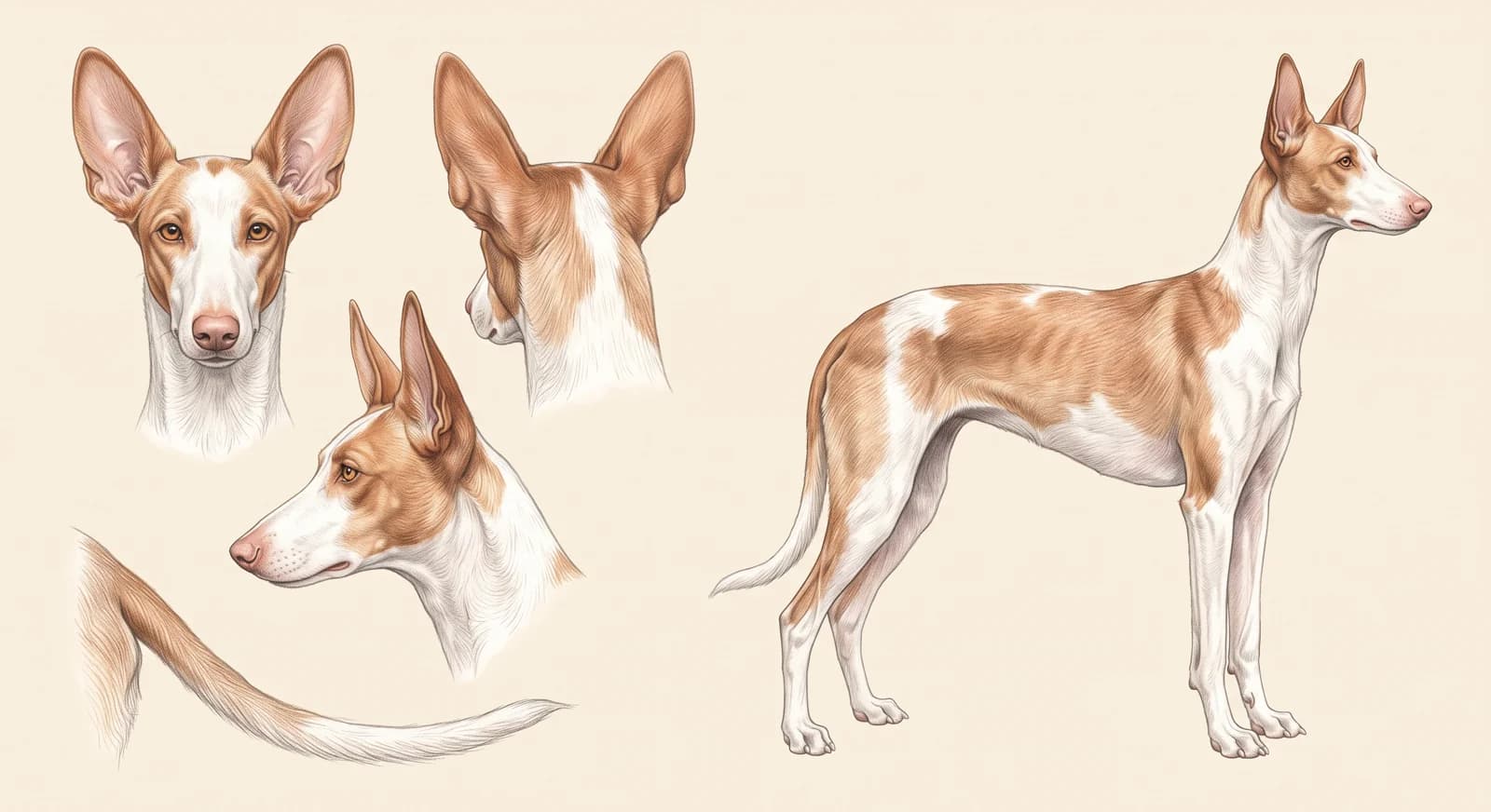 Lámina Podenco Ibicenco (Ibizan Hound)