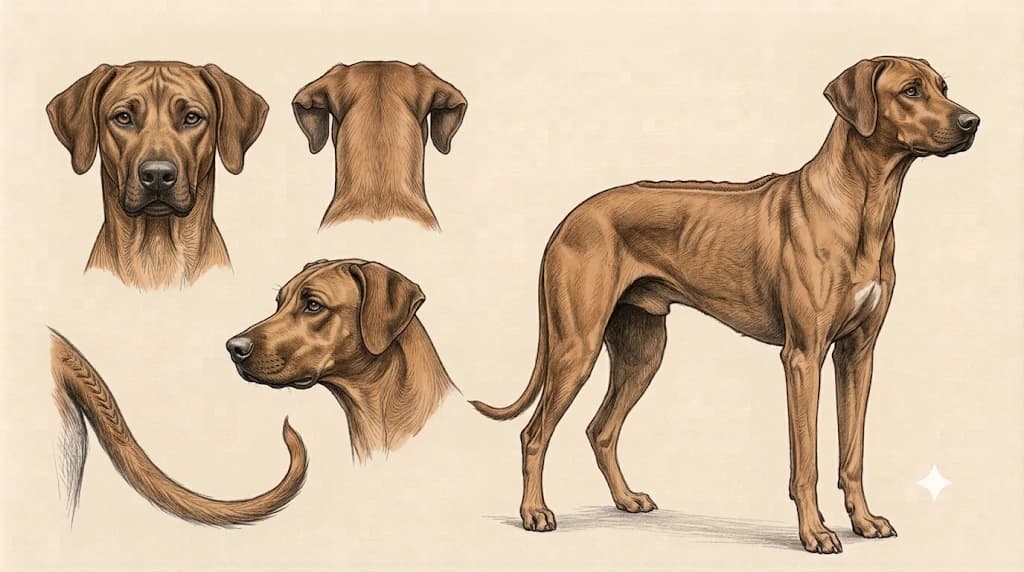 Lámina Rhodesian Ridgeback (Perro Crestado Rodesiano)