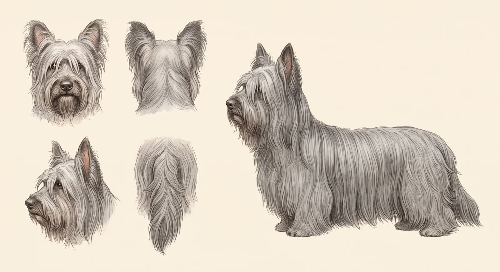 Lámina Skye Terrier