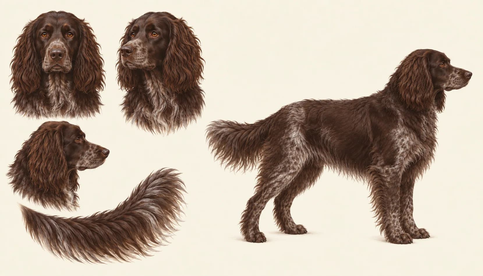 Lámina Spaniel Alemán (Deutscher Wachtelhund)