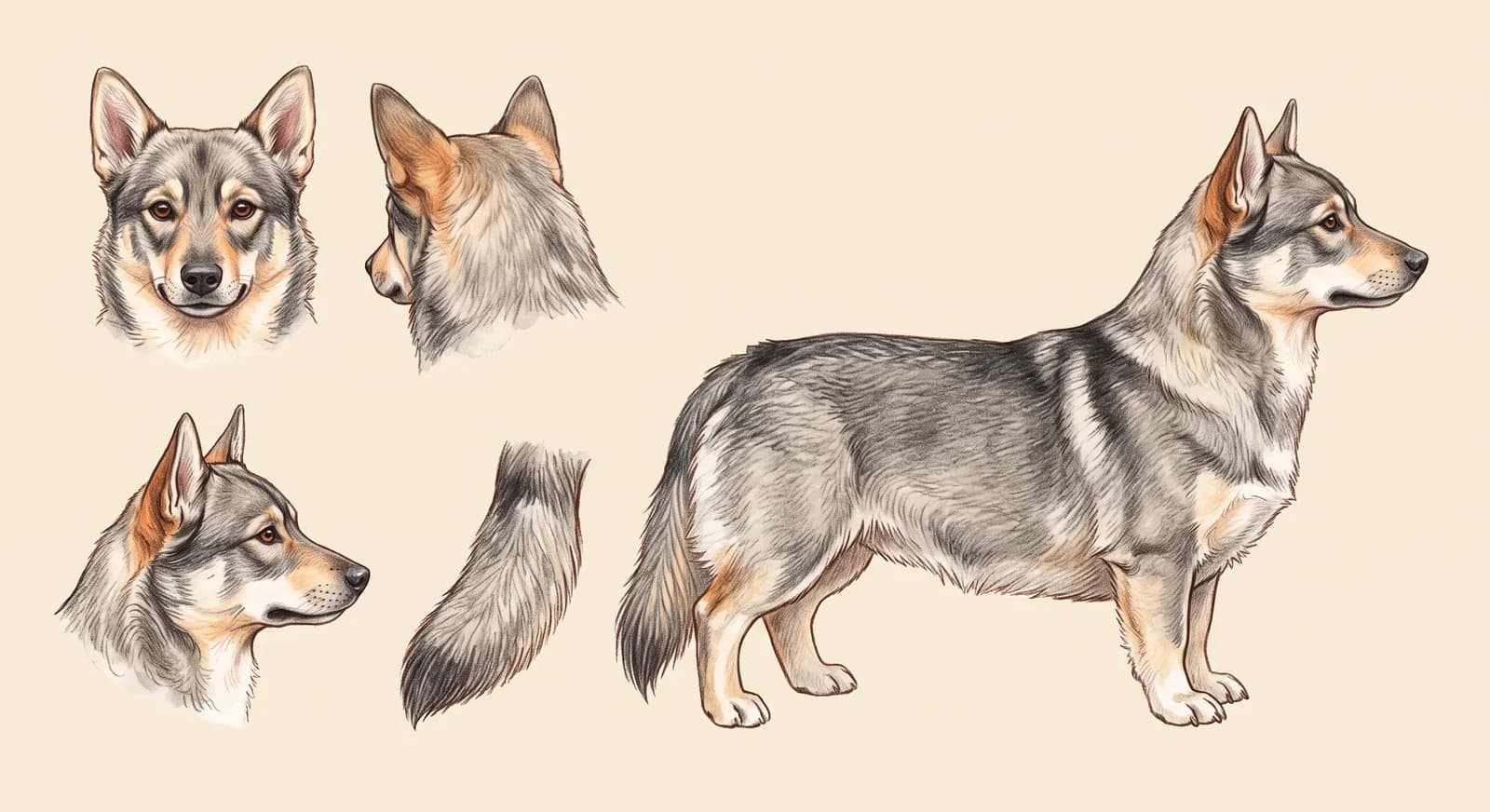 Lámina Vallhund Sueco