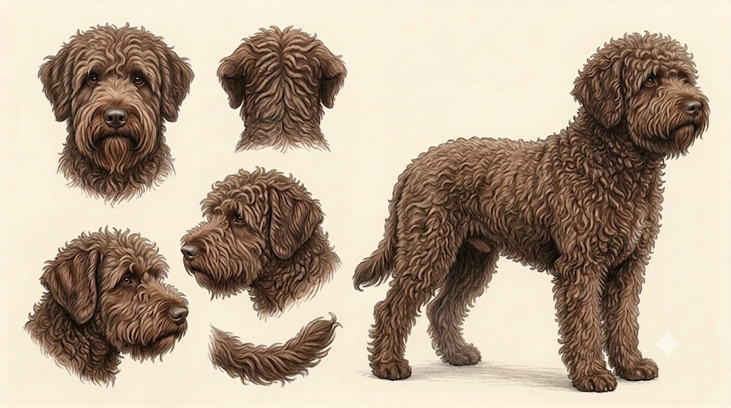 Lámina Perro de Agua Español