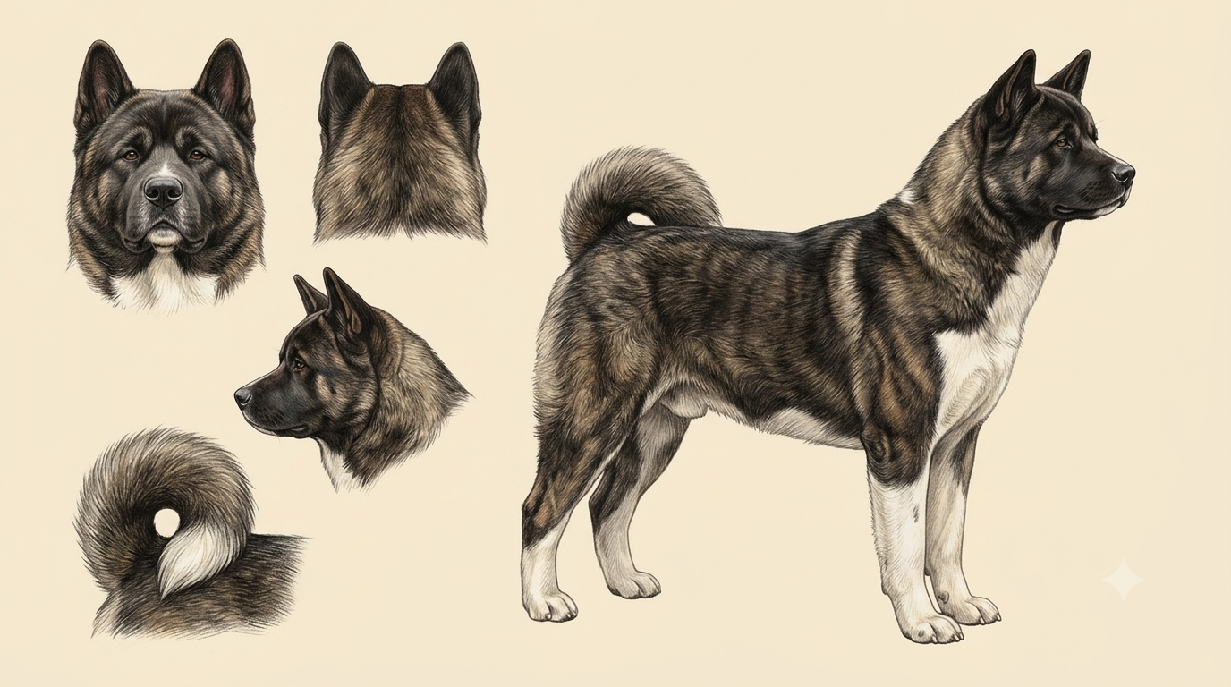 Lámina Akita Americano