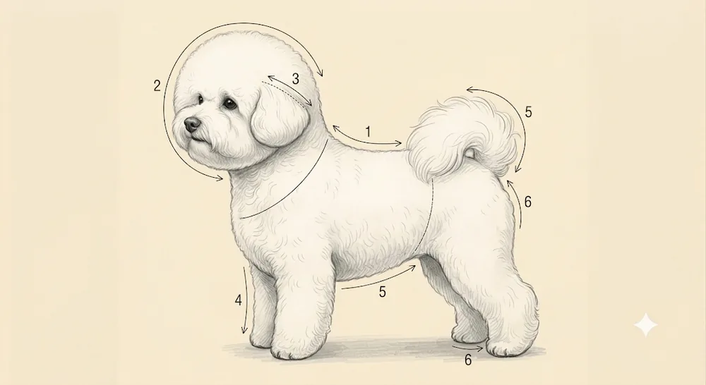 Líneas de corte · Bichón Frisé
