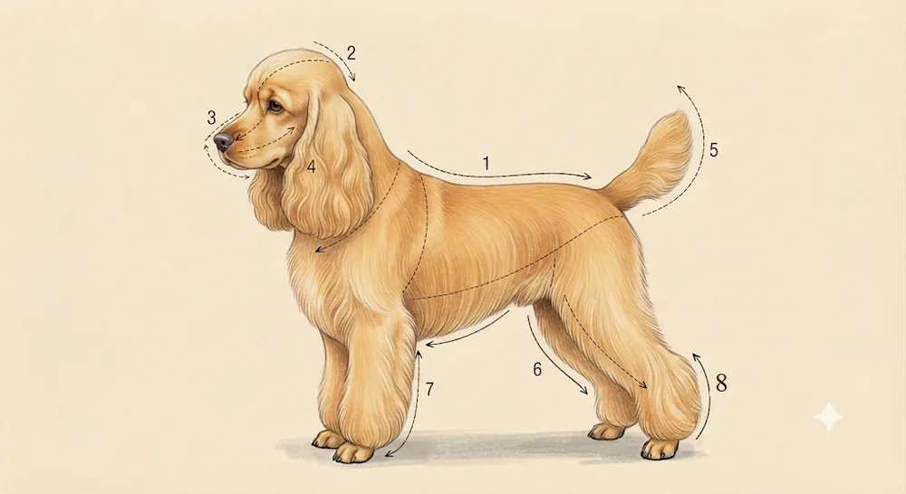 Líneas de corte · Cocker Spaniel