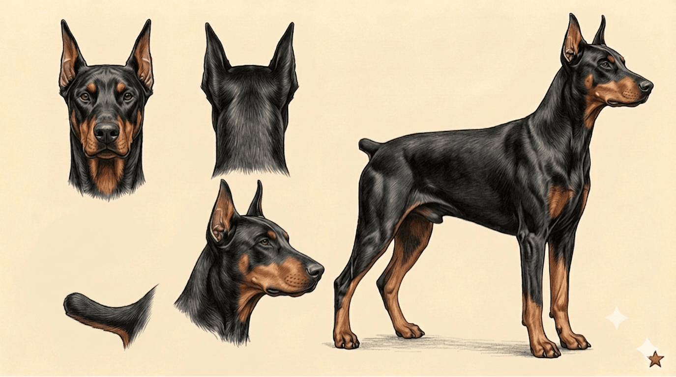 Lámina Doberman