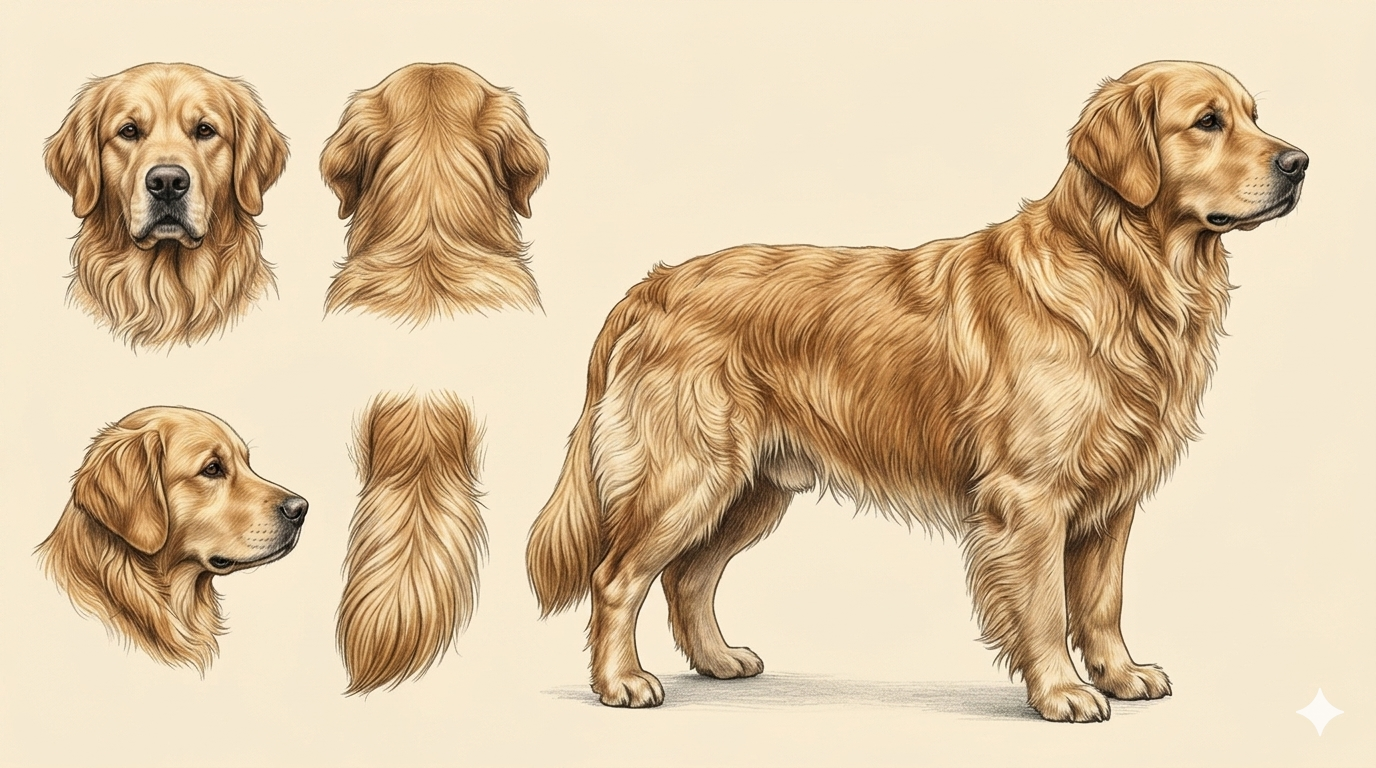Lámina Golden Retriever