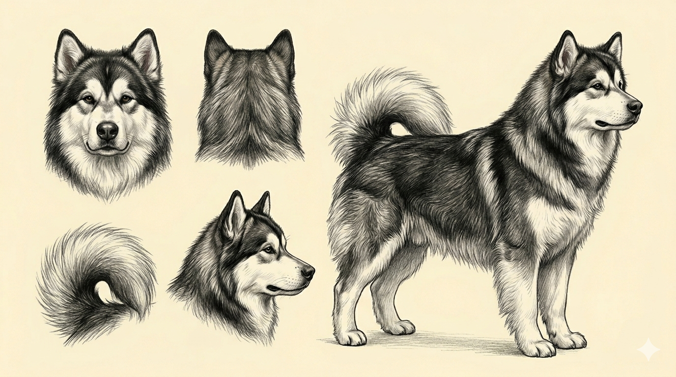 Lámina Alaskan Malamute