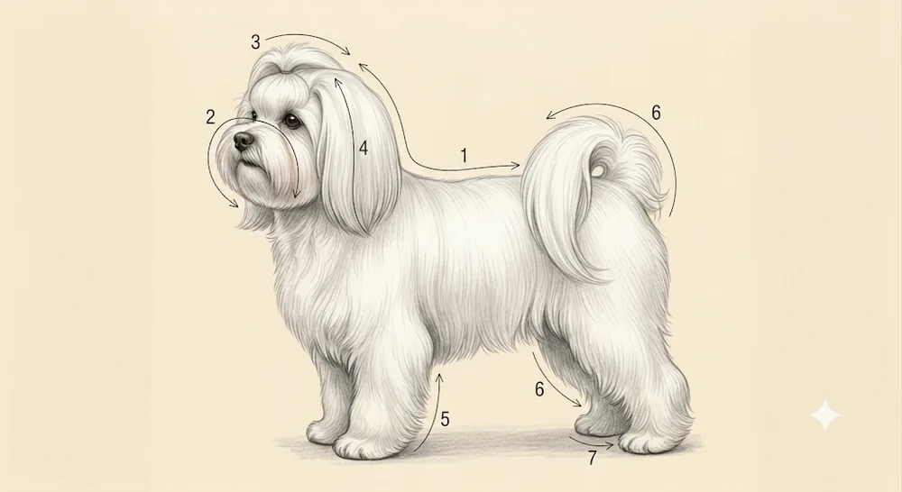 Líneas de corte · Bichón Maltés