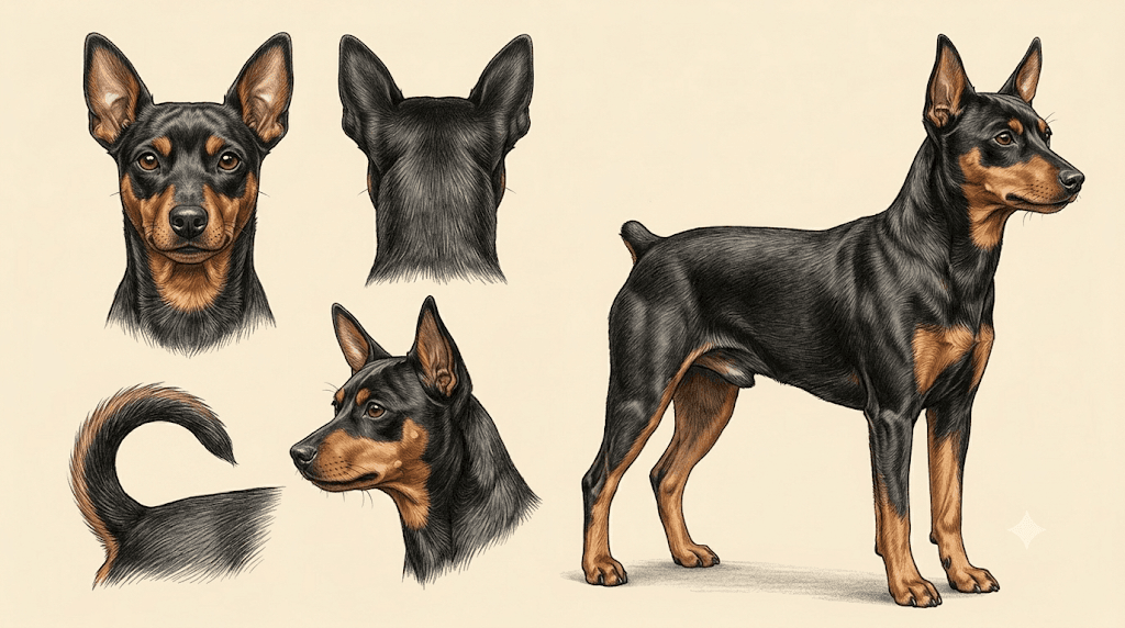 Lámina Pinscher Miniatura (Zwergpinscher)
